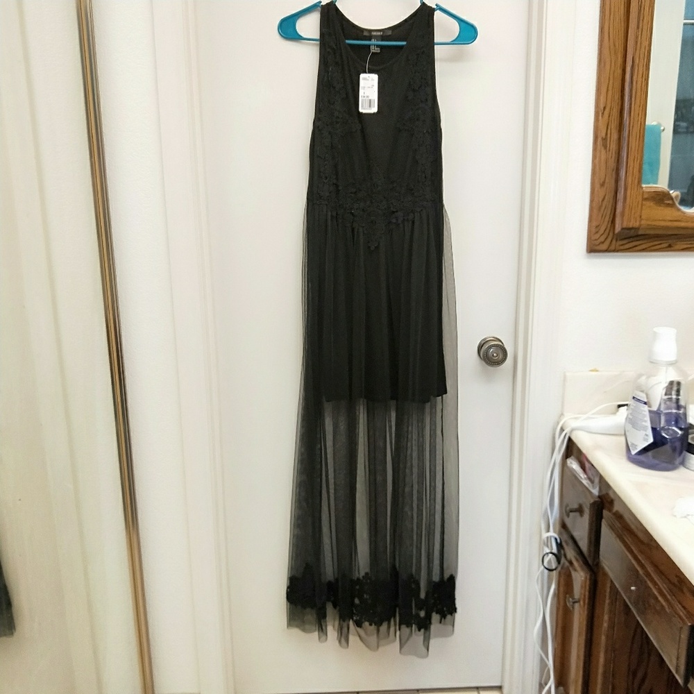 A Forever 21 maxi lace dress